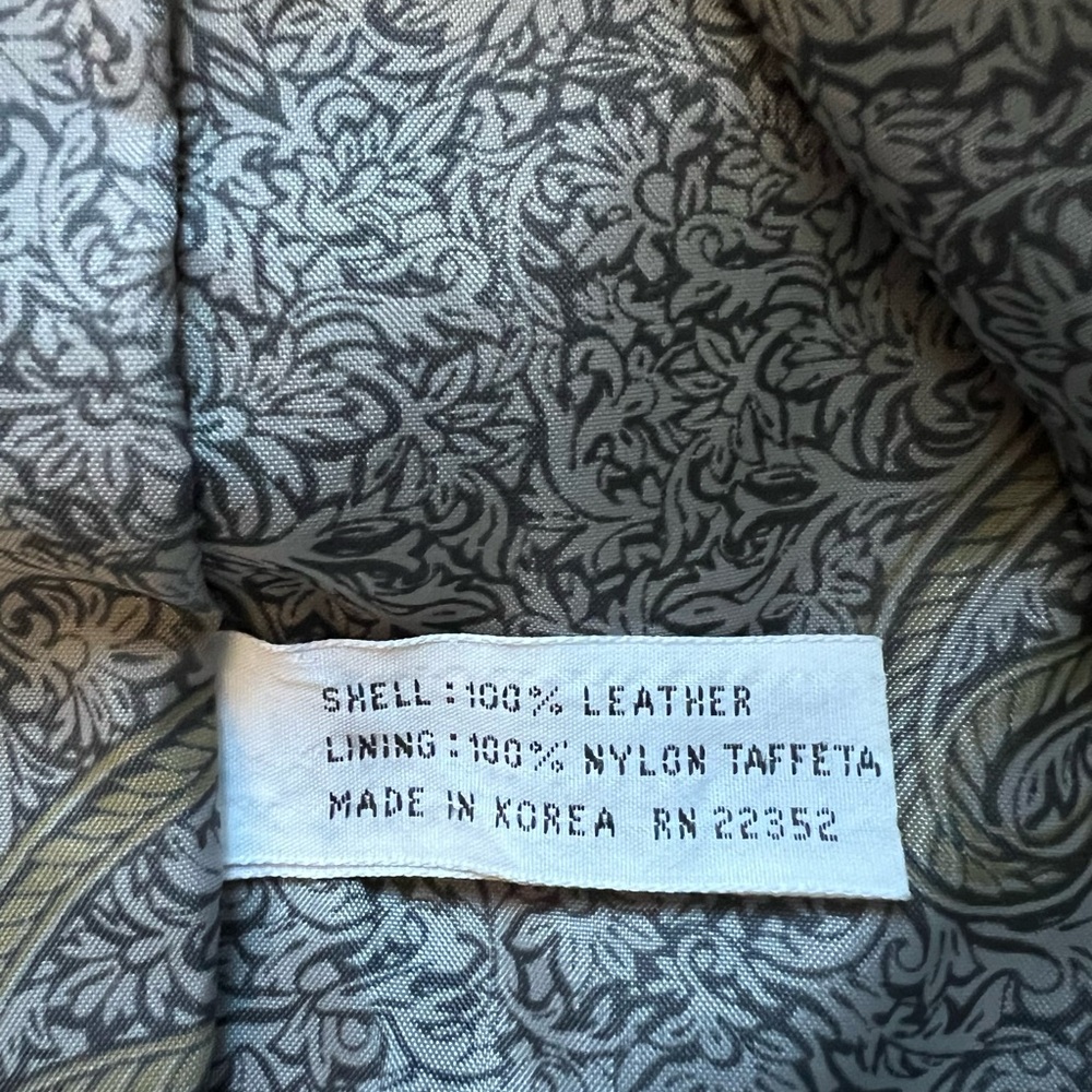 Vintage Black Leather Long Coat - Picture 10 of 10